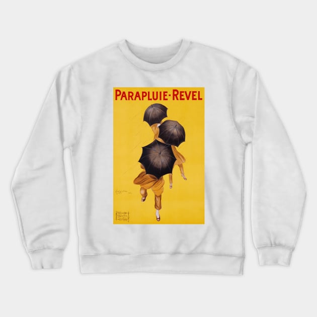 Parapluie - Revel - Vintage French Umbrella Advertising Art Crewneck Sweatshirt by Naves